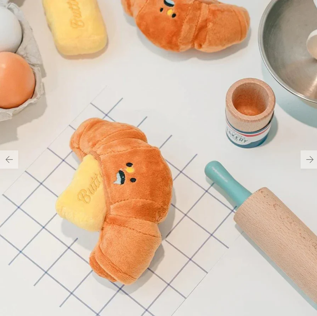 Butter Croissant Toy dog toy